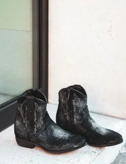 Clearance Stivaletti tacco 2cm velluto Donna Stivaletti Tacco Basso