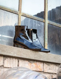 Discount Stivaletti tacco 5cm vernice Donna Stivaletti Tacco Alto