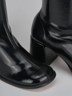 Stivaletti tacco 7cm vernice Donna Stivaletti Tacco Alto