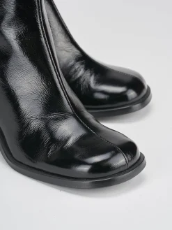 Outlet Stivaletti tacco 8cm vernice Donna Stivaletti Tacco Alto