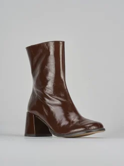 Clearance Stivaletti tacco 5cm vernice testa Donna Stivaletti Tacco Alto