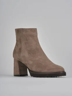 Hot Stivaletto tacco 7 camoscio Donna Stivaletti Tacco Alto