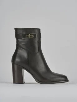 Sale Stivaletto tacco 8 cm testa pelle Donna Stivaletti Tacco Alto