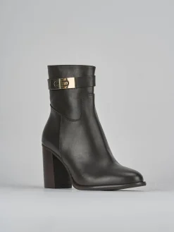 Sale Stivaletto tacco 8 cm testa pelle Donna Stivaletti Tacco Alto