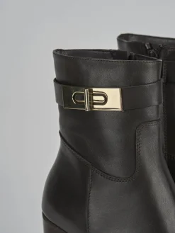 Sale Stivaletto tacco 8 cm testa pelle Donna Stivaletti Tacco Alto