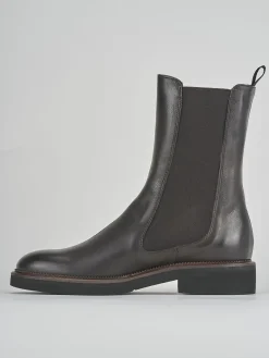 Stivaletto tacco 2 cm testa pelle Donna Stivaletti Tacco Basso