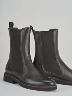 Stivaletto tacco 2 cm testa pelle Donna Stivaletti Tacco Basso