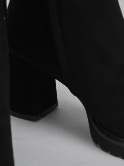 Stivaletto tacco 7 camoscio Donna Stivaletti Tacco Alto