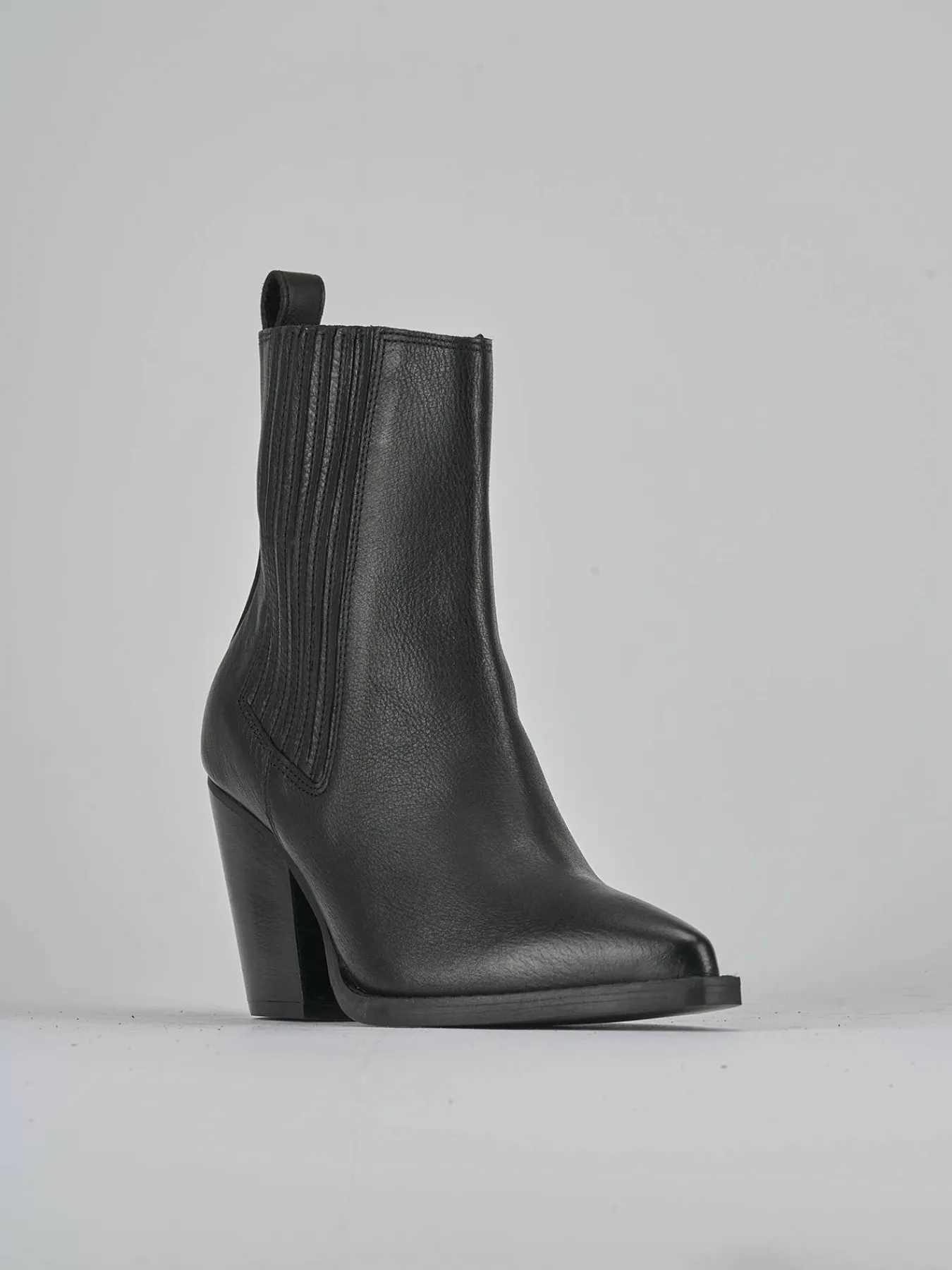 Clearance Stivaletto texano tacco 9 cm pelle Donna Texani|Stivaletti Tacco Alto