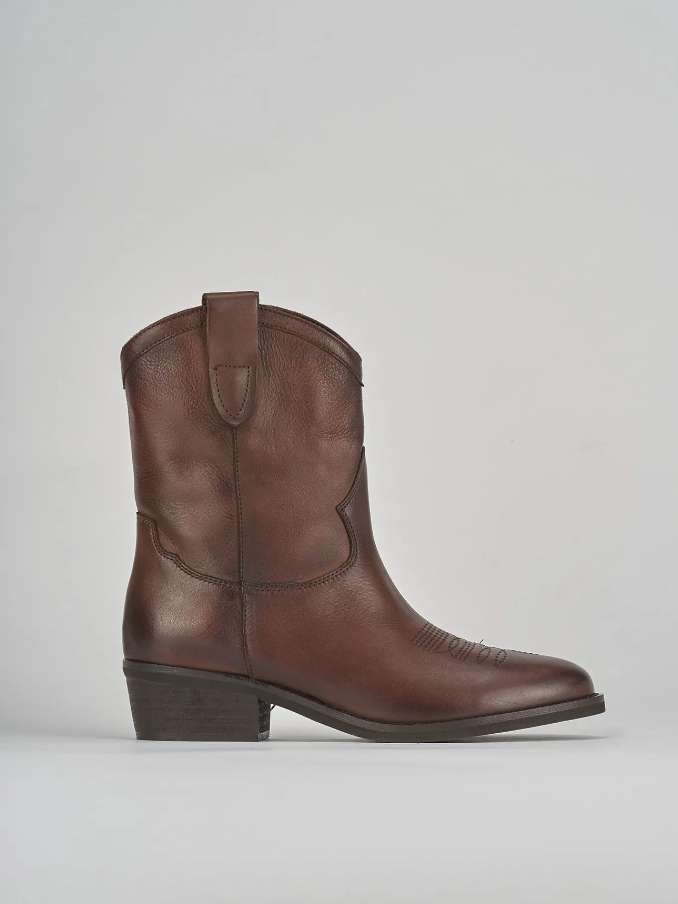 Sale Stivaletto texano tacco 2 cm pelle Donna Texani