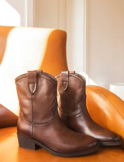 Sale Stivaletto texano tacco 2 cm pelle Donna Texani