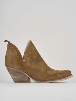 New Stivaletto texano tacco 6 cm camoscio Donna Texani|Stivaletti Tacco Alto