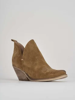 New Stivaletto texano tacco 6 cm camoscio Donna Texani|Stivaletti Tacco Alto