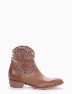 Online stivaletto texano tacco 3 cm tortora Donna Texani