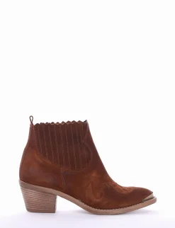 Sale Stivaletto texano tacco 5cm cuoio Donna Texani