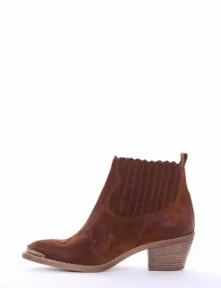 Sale Stivaletto texano tacco 5cm cuoio Donna Texani