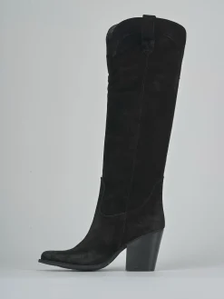 Clearance Stivali tacco 7cm camoscio Donna Stivali Tacco Alto