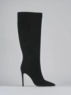 Hot Stivali tacco 10cm camoscio Donna Stivali Tacco Alto