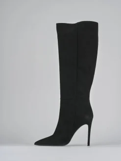 Hot Stivali tacco 10cm camoscio Donna Stivali Tacco Alto