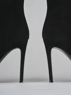 Hot Stivali tacco 10cm camoscio Donna Stivali Tacco Alto