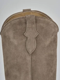 Stivali tacco 5cm camoscio Donna Stivali Tacco Alto