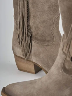 Stivali tacco 5cm camoscio Donna Stivali Tacco Alto