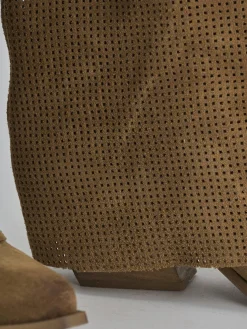 Discount Stivali tacco 4cm camoscio Donna Stivali Tacco Basso