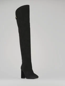 Hot Stivali tacco 9cm camoscio Donna Stivali Tacco Alto