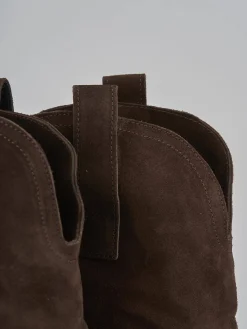 Discount Stivali tacco 5cm camoscio testa Donna Stivali Tacco Alto