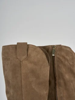 Stivali tacco 7cm camoscio Donna Stivali Tacco Alto