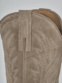 Sale Stivali tacco 7cm camoscio Donna Stivali Tacco Alto