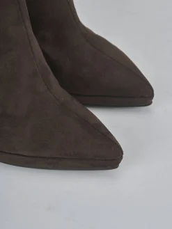 Clearance Stivali tacco 10cm camoscio testa Donna Stivali Tacco Alto