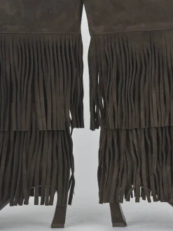 Clearance Stivali tacco 7cm camoscio testa Donna Stivali Tacco Alto