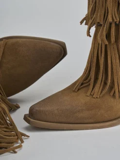 New Stivali tacco 6cm camoscio Donna Stivali Tacco Alto