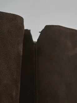 Best Stivali tacco 2cm camoscio testa Donna Stivali Tacco Basso