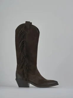 Best Stivali tacco 6cm camoscio testa Donna Stivali Tacco Alto