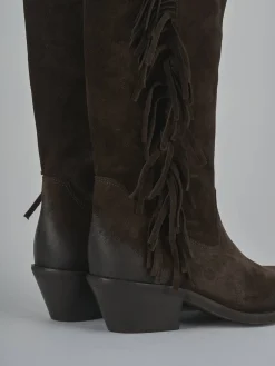 Best Stivali tacco 6cm camoscio testa Donna Stivali Tacco Alto