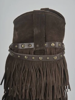 Stivali tacco 9cm camoscio testa Donna Stivali Tacco Alto