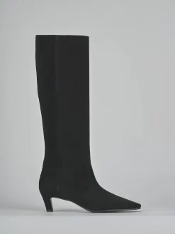 Discount Stivali tacco 5cm camoscio Donna Stivali Tacco Alto