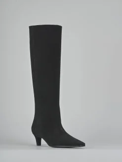 Discount Stivali tacco 5cm camoscio Donna Stivali Tacco Alto