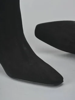 Discount Stivali tacco 5cm camoscio Donna Stivali Tacco Alto