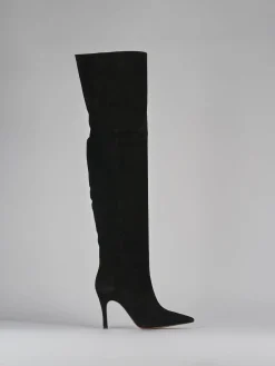 Stivali tacco 9cm camoscio Donna Stivali Tacco Alto