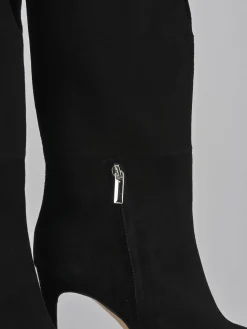 Hot Stivali tacco 11cm camoscio Donna Stivali Tacco Alto