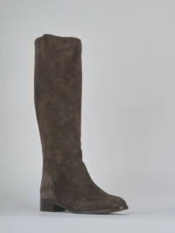 Clearance Stivali tacco 3cm camoscio testa Donna Stivali Tacco Basso