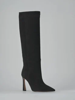 Discount Stivali tacco 9cm camoscio Donna Stivali Tacco Alto