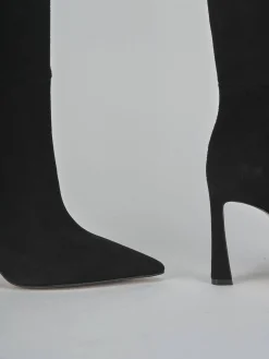 Discount Stivali tacco 9cm camoscio Donna Stivali Tacco Alto