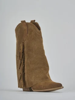 Clearance Stivali tacco 7cm camoscio Donna Stivali Tacco Alto