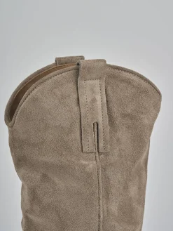 Outlet Stivali tacco 6cm camoscio Donna Stivali Tacco Alto