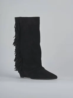 Hot Stivali tacco 5cm camoscio Donna Stivali Tacco Alto