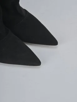 Hot Stivali tacco 5cm camoscio Donna Stivali Tacco Alto